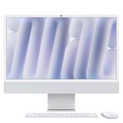 Apple iMac with 4.5K Retina display - All-in-one M4 fino a - RAM 16 GB - SSD 512 GB - Apple M4 10-core - Gigabit Ethernet, IEEE 802.11ax (Wi-Fi 6E), Bluetooth 5.3 - macOS Sequoia 15.0 -monitor: LED 24" 4480 x 2520 (4.5K) - tastiera: italiana - argento